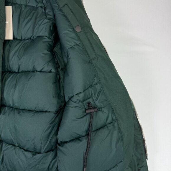 Everlane Men The ReNew Long Relaxed Fit Hooded Parka Scarab Green XS - Picture 5 of 11